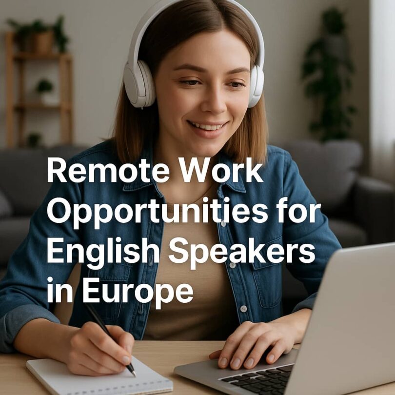 Remote Work Opportunities for English Speakers in Europe (No Experience Needed)